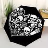 1pc Skeleton Heart Automatic Open 8-Rib Windproof Umbrella, Travel & Commuting, Suitable for All Seasons