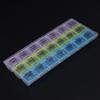 Weekly Pill Organizer 3 Times A Day 7 Day Pill Organizer 21 Compartments Pill Box for Vitamin Fish Oil Supplements