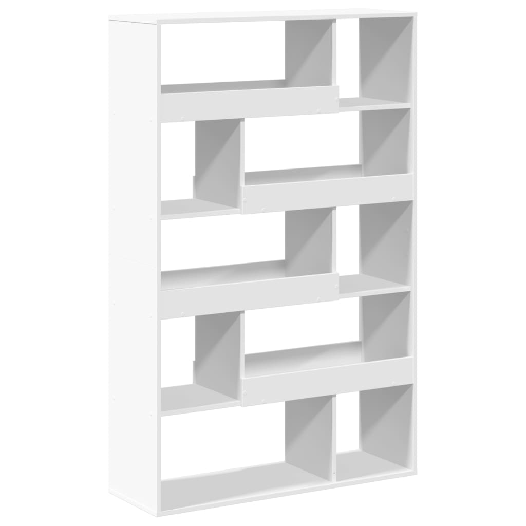 White Bookshelf 100 x 33 x 156.5 cm Engineered Wood