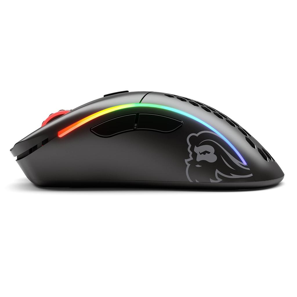 Glorious Model D Wireless Matte Black Gaming Mouse, Ultra-Lightweight 69g, 19000DPI BAMF Sensor, Right-Handed Ergonomic Design