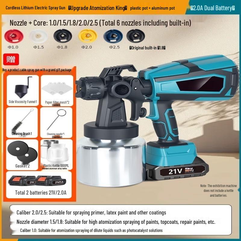

SHEYUE Cordless Electric Paint Sprayer CN plug (adapter included)