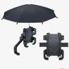 Motorcycle Mobile Phone Holder Stand & Umbrella Rainproof Sunshade Bicycle Outdoor Scooter Phone Clip Handlebar Mount