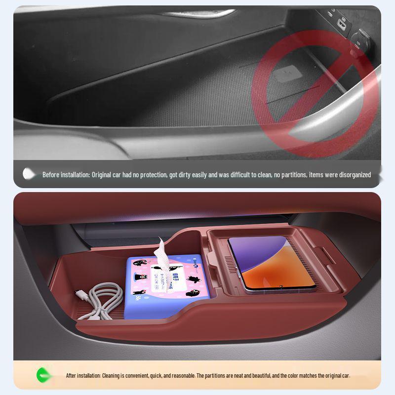 Buick Envision PLUS Silikon Mittelkonsolen unteres Ablagefach Organizer