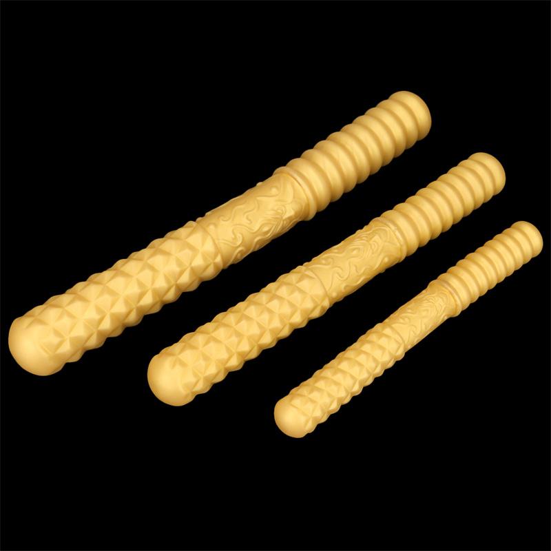 Doppelköpfiger Silikon-Dildo, extralanger Analplug, zweiköpfiger Drache, schwule und lesbische Produkte für Erwachsene