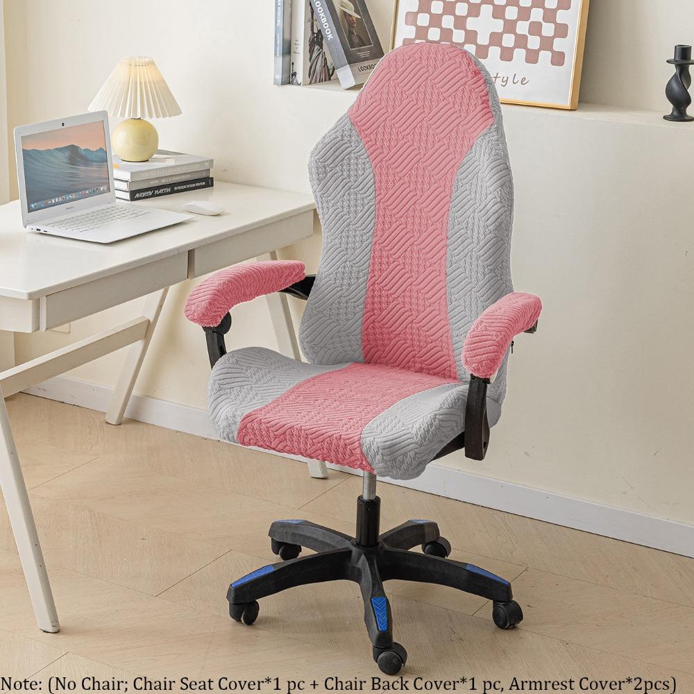 Stretchy Gaming Chair Covers Breathable Thicken Slipcovers Anti-slip Dust-proof Chair Cover Set for Office and Computer Chairs