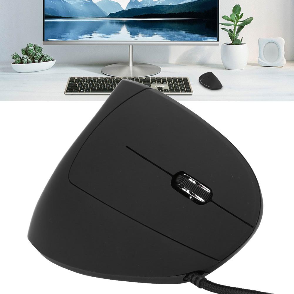 Vertical Mouse Colorful Ergonomic Rechargeable USB Receiver ABS Office Wired Mouse J‑5