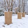 Natural Jute Burlap Plant Cover with Locking Edge Breathable