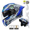 MRC Blue Color Full Face Motorcycle Helmet for Men Women Moto Helmet Original DOT Approved Helmet Full Face Helmet Racing Helmet