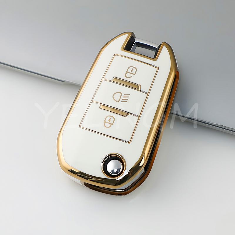 Keyless Fob Shell For Peugeot 208 3008 308 508 408 2008 307 4008 For Citroen C4 C3 C6 Cactus C8 New Tpu Car Flip Key Case Cover