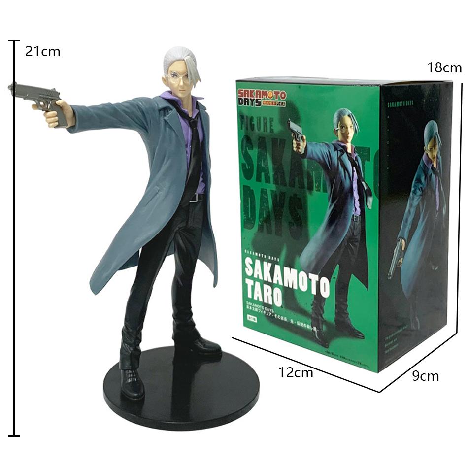 New Stock anime figure sakamoto days sakamoto taro,Shin Asakura action figure figurine pvc toys for kids collector 21cm