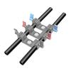 2 pezzi Alluminio 15mm Asta per Binario Camera con Filettatura Femmina M-12 per Rig Camera DSLR 15mm Spalla Rig