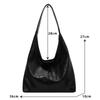Soft PU Leather Shoulder Bag for Women Wedding Totes All-match Commuter Underarm Bag Fashion Large Capacity Handbag