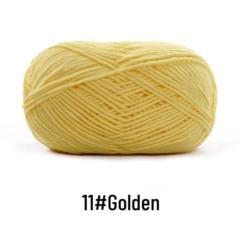 Suhe Meng Xiaoxiao 4-Ply Combed Cotton Milk Yarn for DIY Knitting: Blanket, Hat, Scarf Projects