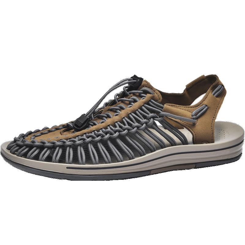 Large Breathable Sandals for Women, Casual Woven Sandals, Beach Women's Shoes, Couple's Shoes