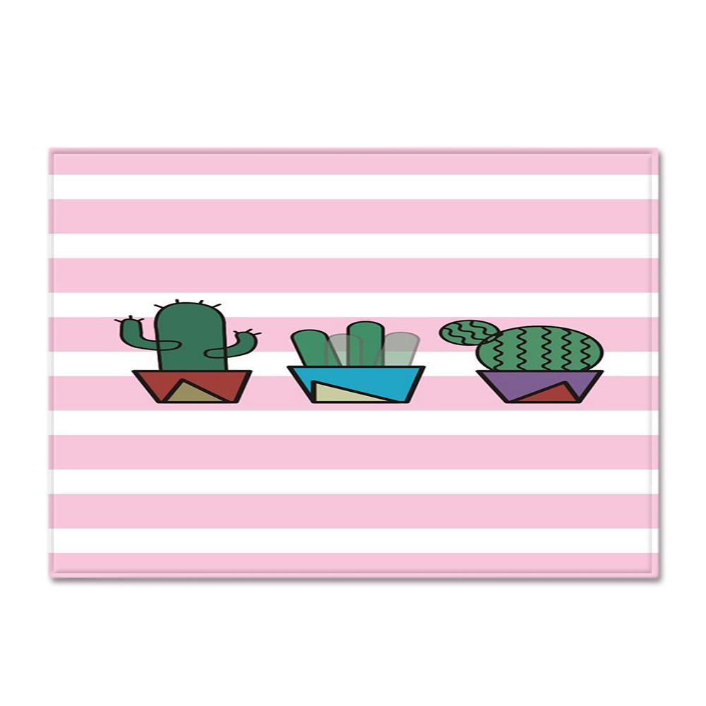 Striped Checked Large Carpet Feather Wind Bedroom Floor Mat