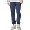 Li-Ning Anti-Wu Series Solid Color Letter Print Fleece-Lined Warm Joggers Men Bottoms Twilight-Blue AKLSC09-3