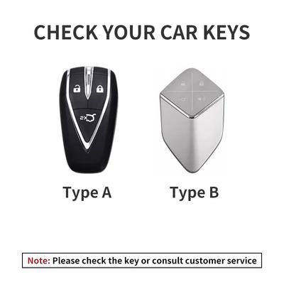 Leather Car Remote Key Case Cover for Changan Deepal S7 SL03 G318 2025 2025 Car Key Fob Shell 4 Buttons Holder Keychain