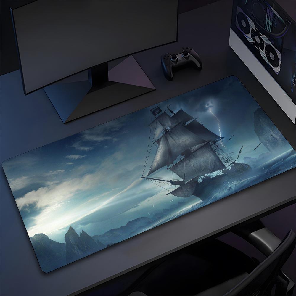 Pirate Ship Nautical Ship Mouse Pad High Quality Natural Rubber Mouse Pad The Most Professional Washable Laptop Mouse Pad