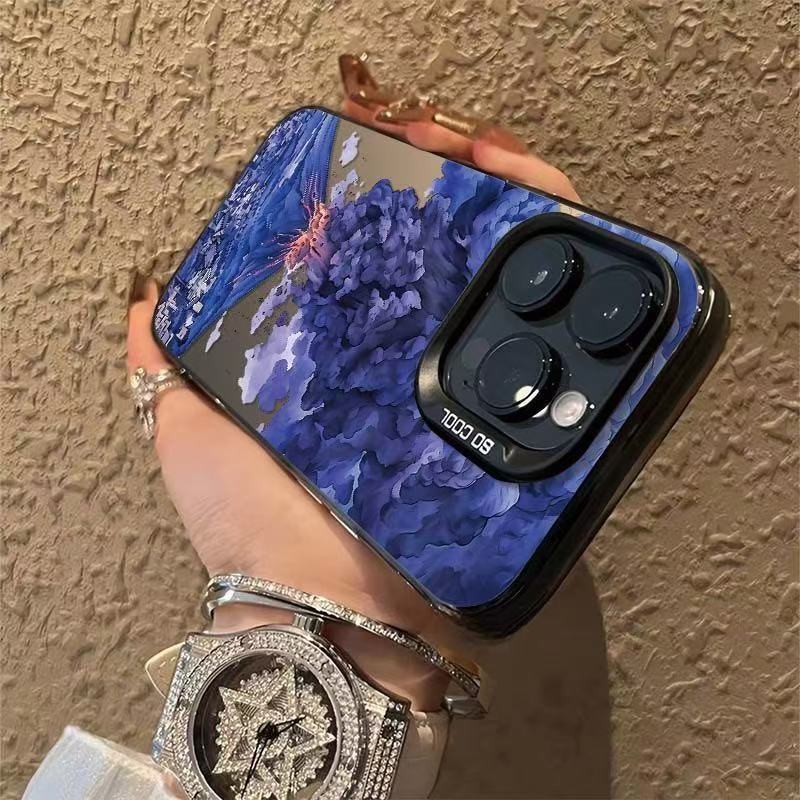 Volcanic Eruption Suitable for Iphone16 Mobile Phone Case Apple 15promax Creative 14plus European and American 13 Niche 12