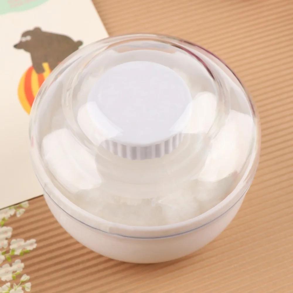 Plastic Baby Powder Puff Cool Body Prickly Heat Powder Sub-Bottling Portable Large Empty Storage Box Container Face Powder Tools