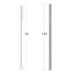 25 Piece Set Stainless Steel Straws Long 8.5 Inch Drinking Metal Straws Reble Drinking Straws for 20 OZ (20 Straight| 5 Brushes)