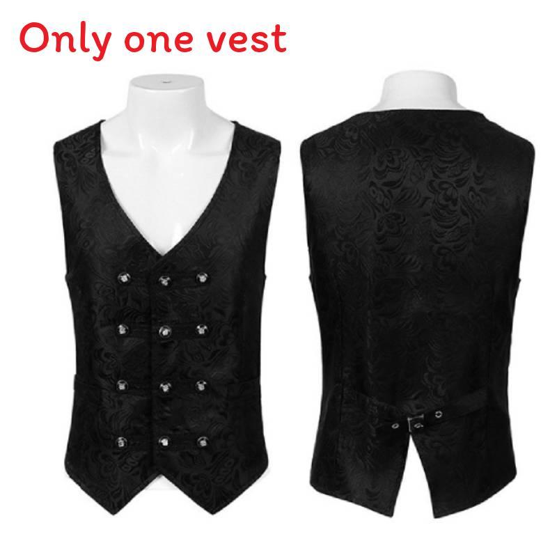 Gothic Halloween Steampunk Vest For Men And Women With Dark Pattern For Stage Performances