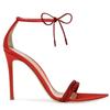Fashion New Elegant Women Sandals Summer 2025 Sexy Pointed Toe Ankle Strap Thin High Heels Luxury Rhinestone Designer Banquet Party Shoe