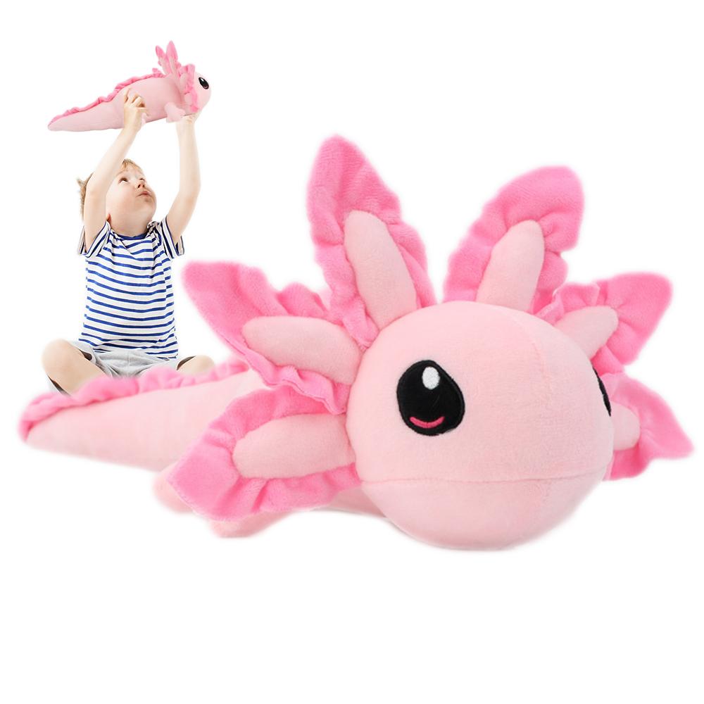 Weigted Plush Soft Axolotl Weigted Plush Toy Cute Stuffed Pillow Doll for Boys Girls Birthday Christmas Gift