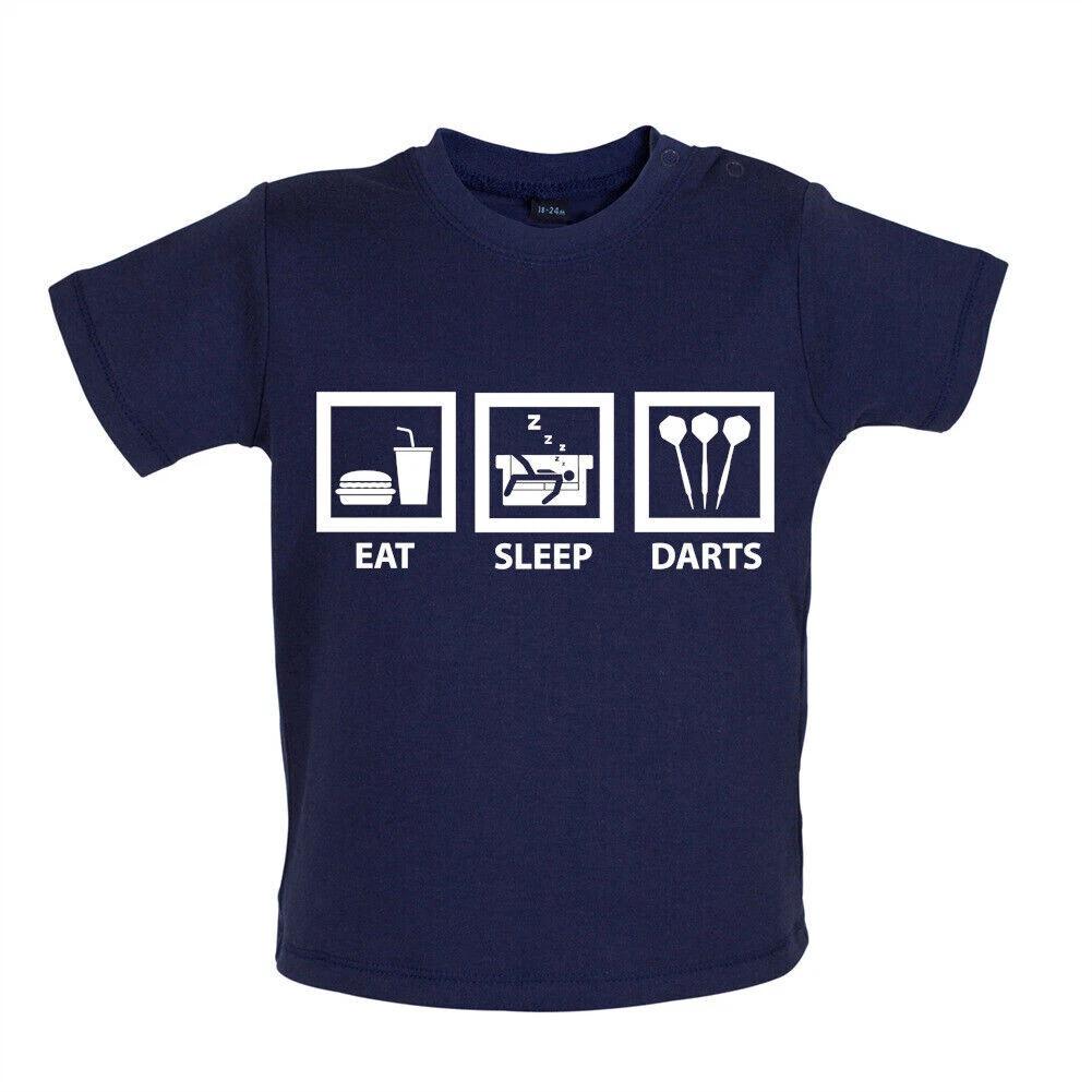 Eat Sleep Darts - Baby T-Shirt / Babygrow - Dart Player 180 Board Gerwen Premier 100