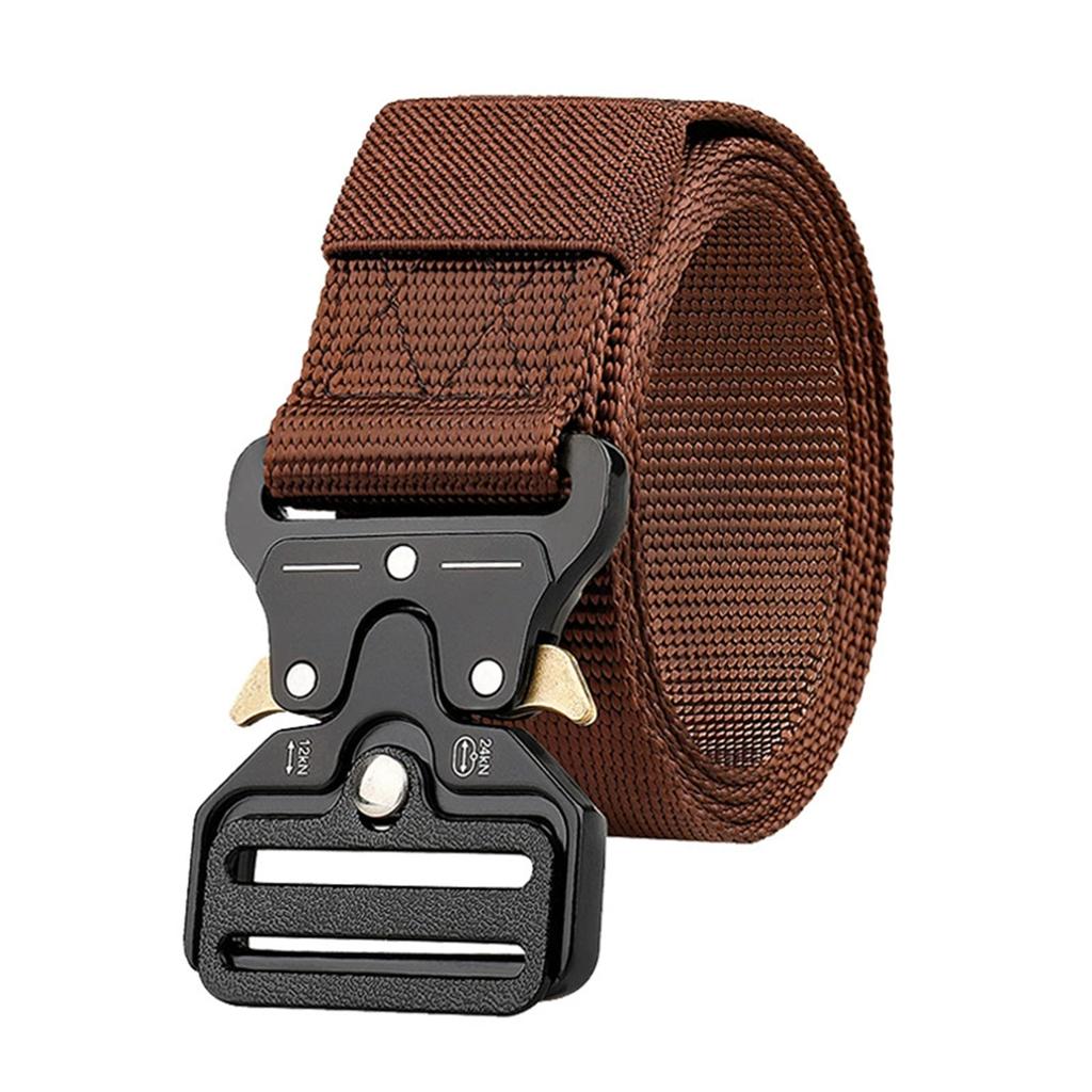 Special Forces Belt – Alloy Buckle Outdoor Nylon Automatic Buckle Belt, Men’s Casual Military Training and EDC Canvas Belt