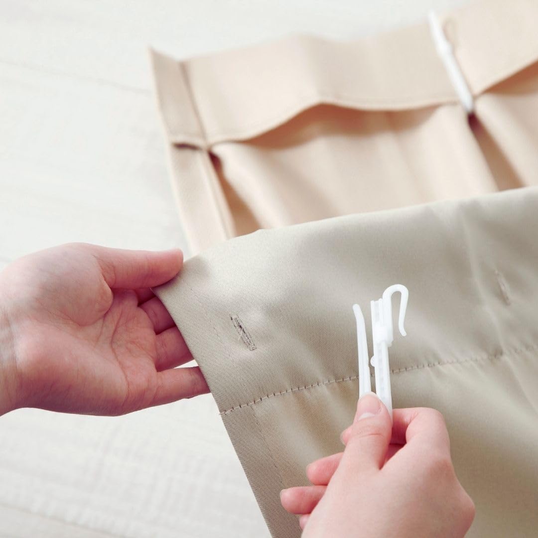 

Univer Curtain Grade 1 Light 105cm Wide x 195cm 1 Easy Prevents Deterioration of Outer Sun Beige Lining, Add-on Curtain, Blocking, Washable, Size бежевый