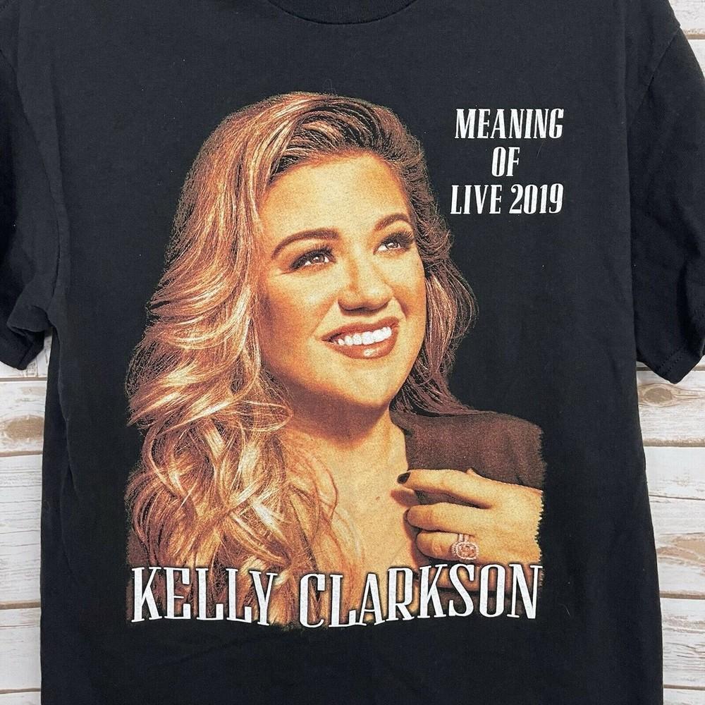 Kelly Clarkson Tour Meaning Of Live Cotton Black S234XL Unisex Tee Shirt AG227 Unisex T-Shirt M