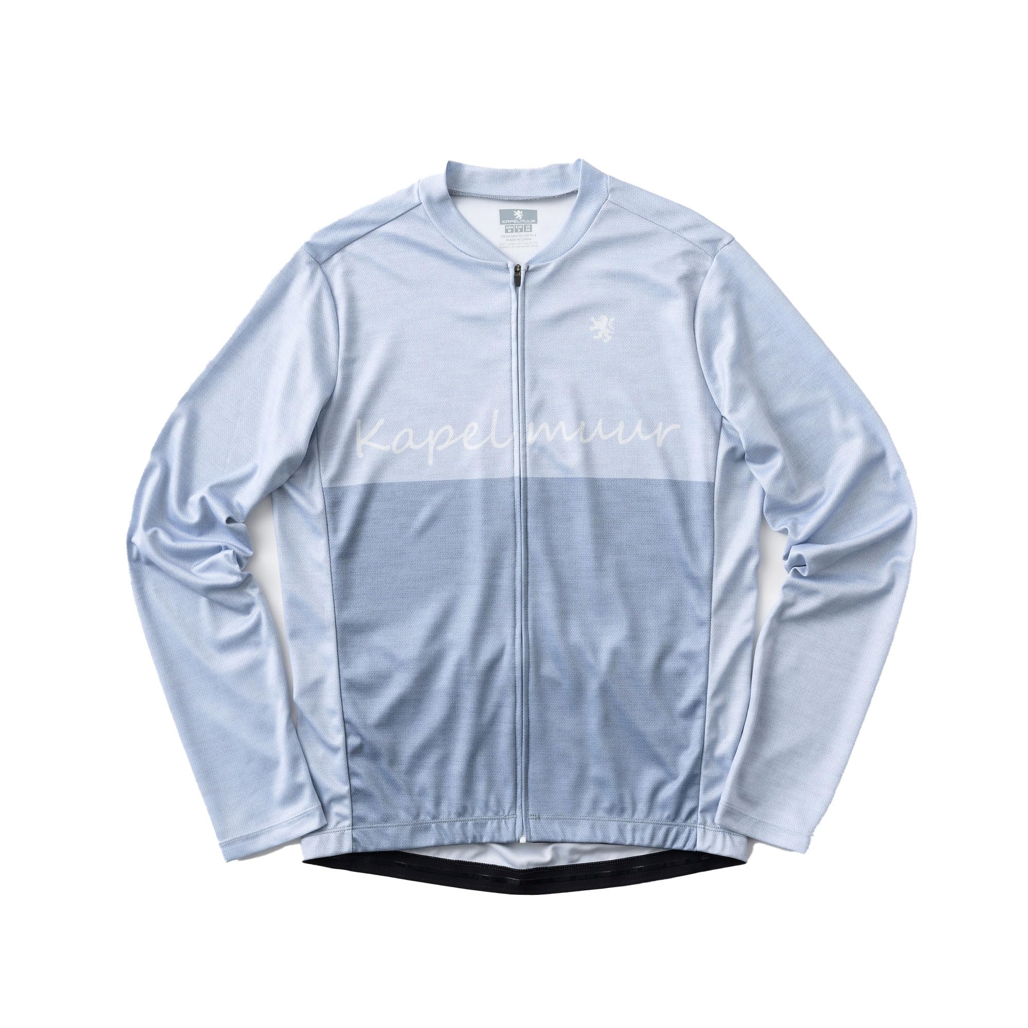 

Kapelmuur Cycling Long Sleeve Jersey, Printed Long Sleeve Jersey, Cursive, Gray, WL