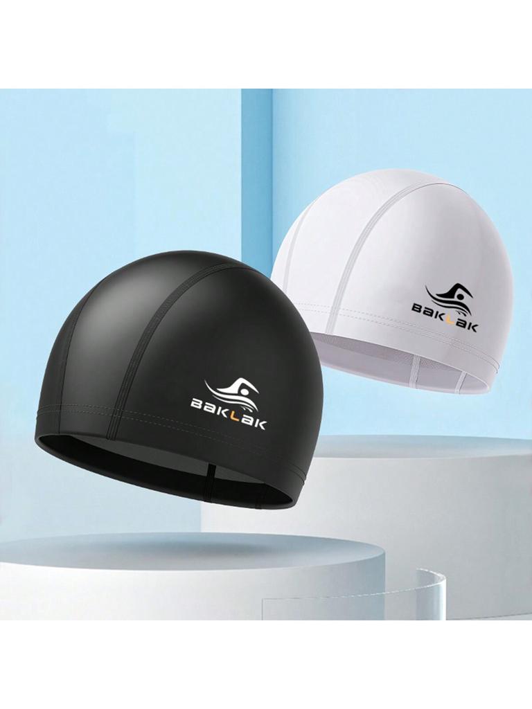 2pcs Adult Size Non-Slip Waterproof Swimming Cap With Hair Pocket For Men And Women, Soft, Comfortable, Lightweight, Suitable For Indoor And Outd