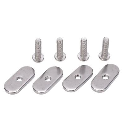 4 Sets Kayak Rail Screw Stainless Steel M5 Thread Rust Proof Boat Track Nuts for Canoes