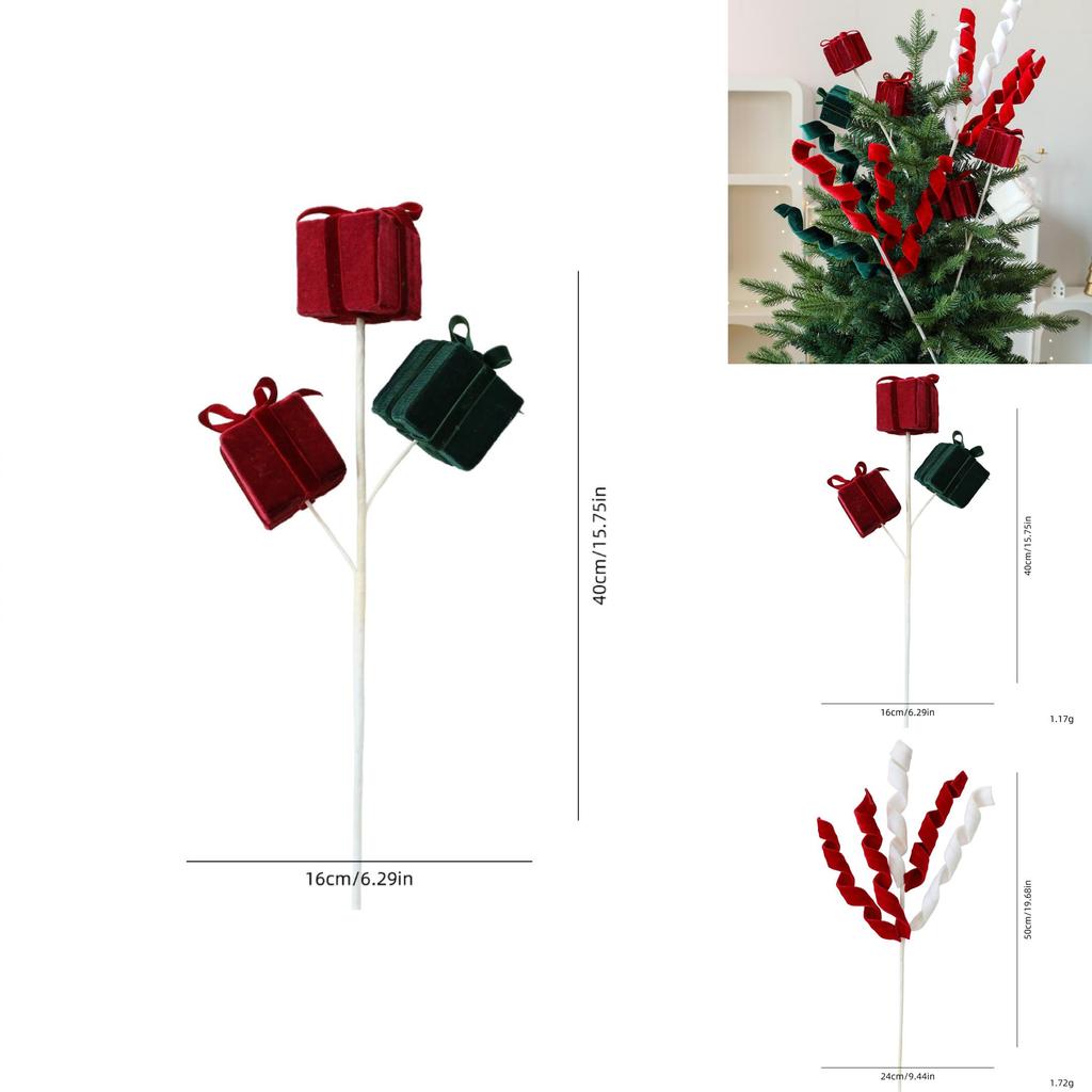 Feiertagsgirlande in Rot-Grün für den Weihnachtsbaum und festliche Dekoration