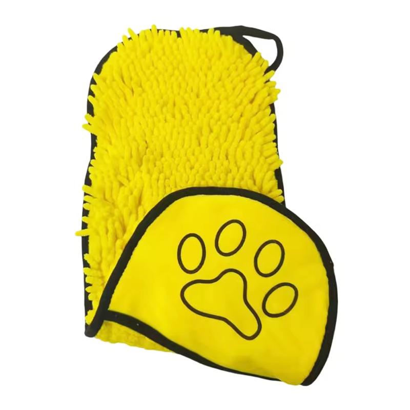 Soft Thick Pet Bath Towel Fast Drying High Absorption Household Cleaning Towel Multifunctional Grooming Supplies For Dog And Cat жёлтый