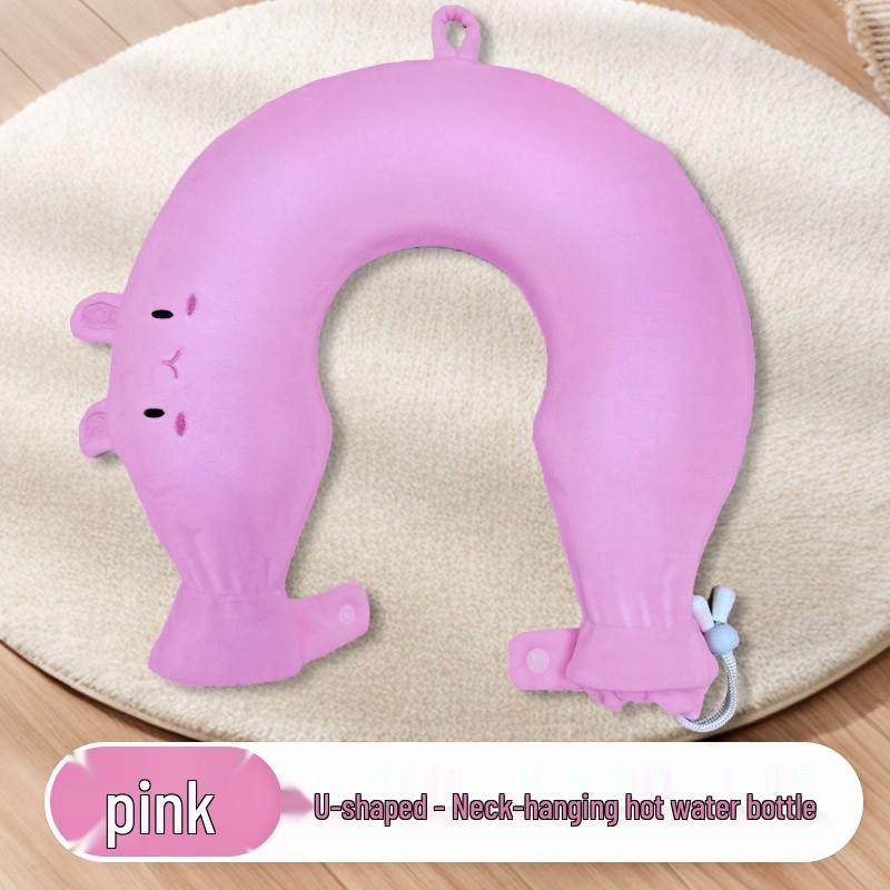 U-Shaped Cervical Hot Water Bottle for Neck and Shoulder Relief