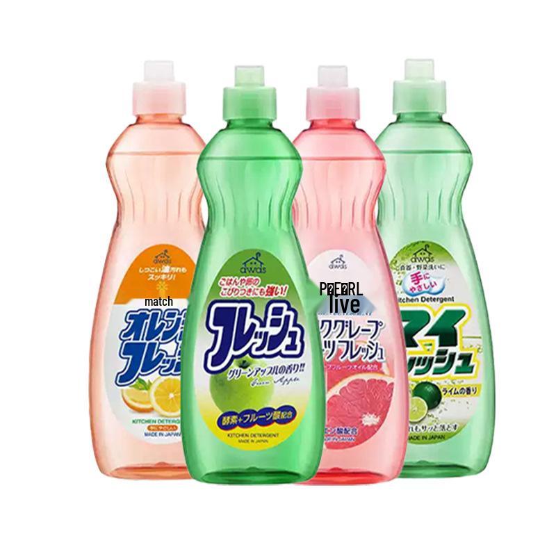 Japanese Rocket Dish Soap - Kitchen Cleaner & Degreaser for Fruits, Vegetables, and Tableware, 600ml.