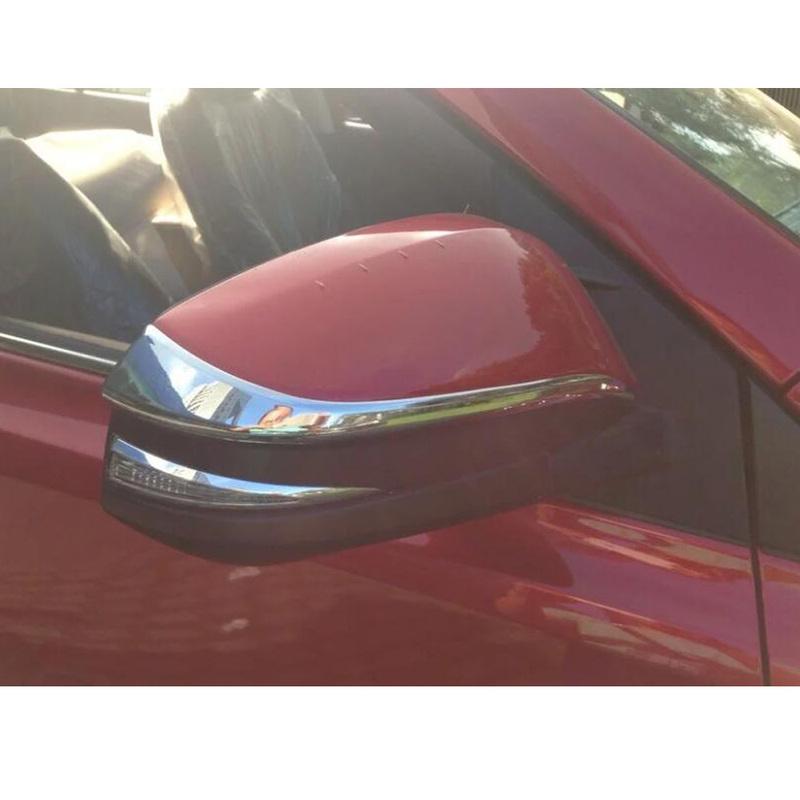 For Toyota Venza/Harrier    2024 ABS/Steel Frame Side Rearview Mirror Strip Cover Trim Sticker Eyebrow Accessories