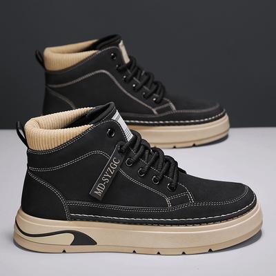 Schuhe für Herren Mode High-Top Casual Herrenschuh Hohe Qualität Rutschfeste Plateau-Stiefel Herren Verschleißfester Sneaker Zapatillas Hombre