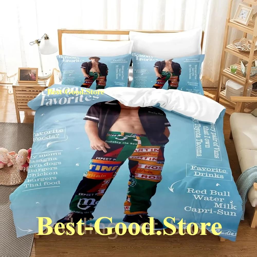 

Benson Boone Bedding Set Single Twin Full Queen King Size Bed Set Adult Kid Bedroom Duvetcover Sets 3D Print Anime Bed Sheet Set EU Single(135*200cm)3pcs