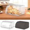 Bread Bin Bread Box With Lid Makeup Organizer Desktop Storage Box For Homemade Bread Bagel Muffins Rolls