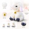 Collare a Campanellino Peluche Agnello Giocattolo Morbido Texture Pecora Bambola Regali Animale di Peluche Arredamento Casa