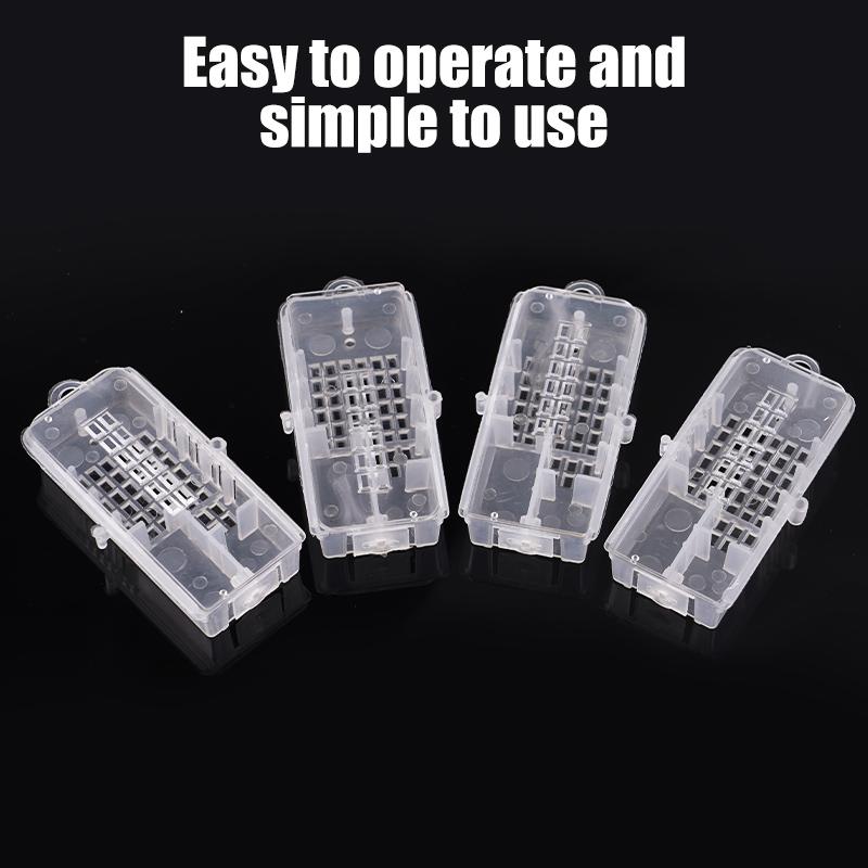 30pcs Bee Tools Bee King Transparent Cage Transport Queen Bee Cage Rearing Cage Cell Prisoner King Cage Beekeeping Supplies