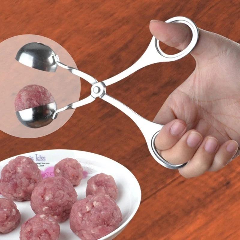 Stainless Steel Meatball Clips Meatballs Maker Tool Non Stick Stuffed Meat Balls Fish Ball Rice Ball Making Mold Kitchen Gadgets