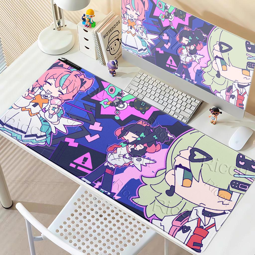 Kawaii Large Extended Delusional Angel Pattern Anime Girl Zenless Zone Zero Mouse Pad Non-slip Carpet Game Keyboard Lockedge Mat