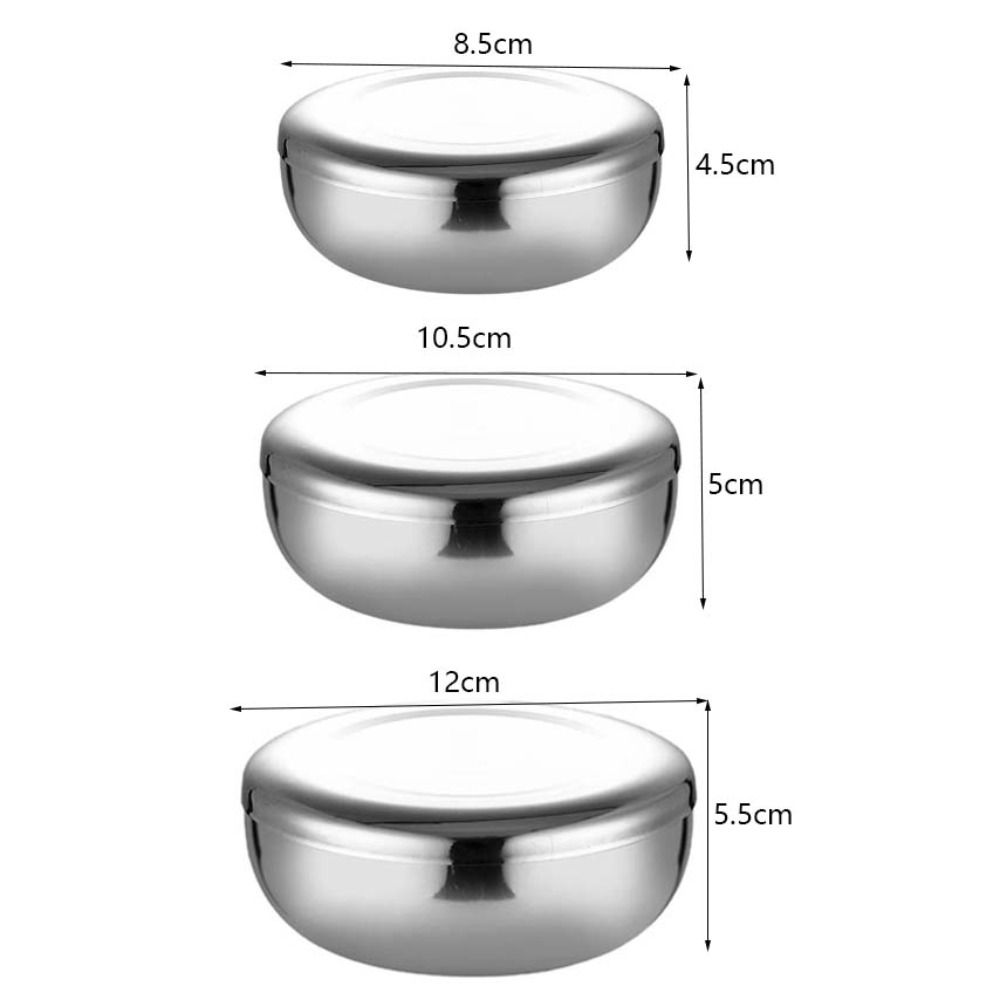Unbreakable Korean Rice Bowl with Lid Salad Bowl Household Pickle Container Children