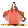Auth LOEWE Hammock Small 2Way Shoulder Handbag Leather Pink Orange Lo9998bf
