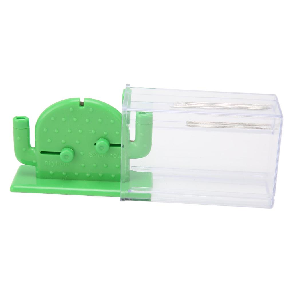 Double Headed Needle Threader with 10 Sewing Needle 2 Needle Minder Cactus Shaped Automatic Stitch